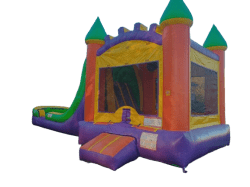 Green Top Combo Unit Pic 1 removed20background 1769098855 Green Top Bounce House w/ Slide