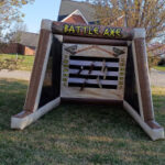 Inflatable axe throw game rental in Franklin TN